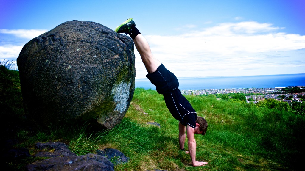Tim Jordan • Personal Trainer Edinburgh • Outdoor Training • Decline Push Up